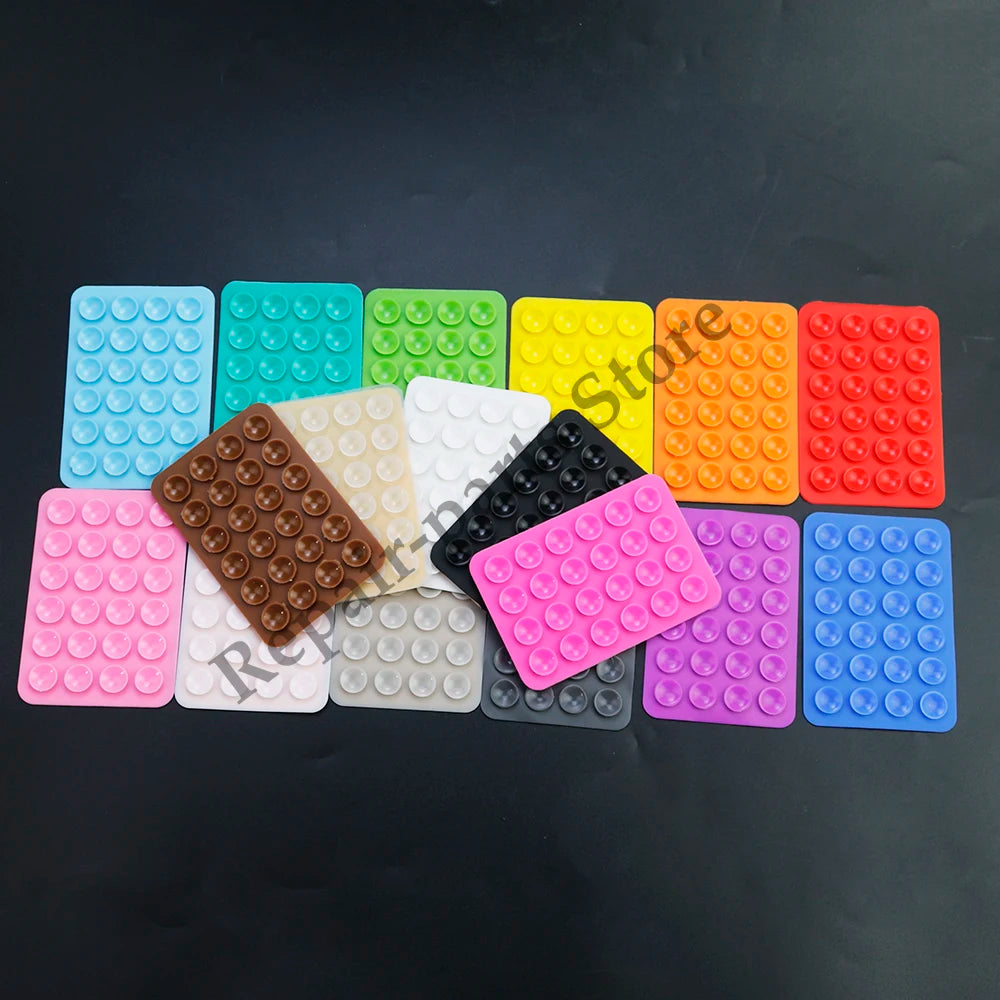 2pcsThickened Silicone Suction Cup 24 Square Suction Cups Mobile Phone Tablet Luggage Suction Cup Universal Charger Leather Case