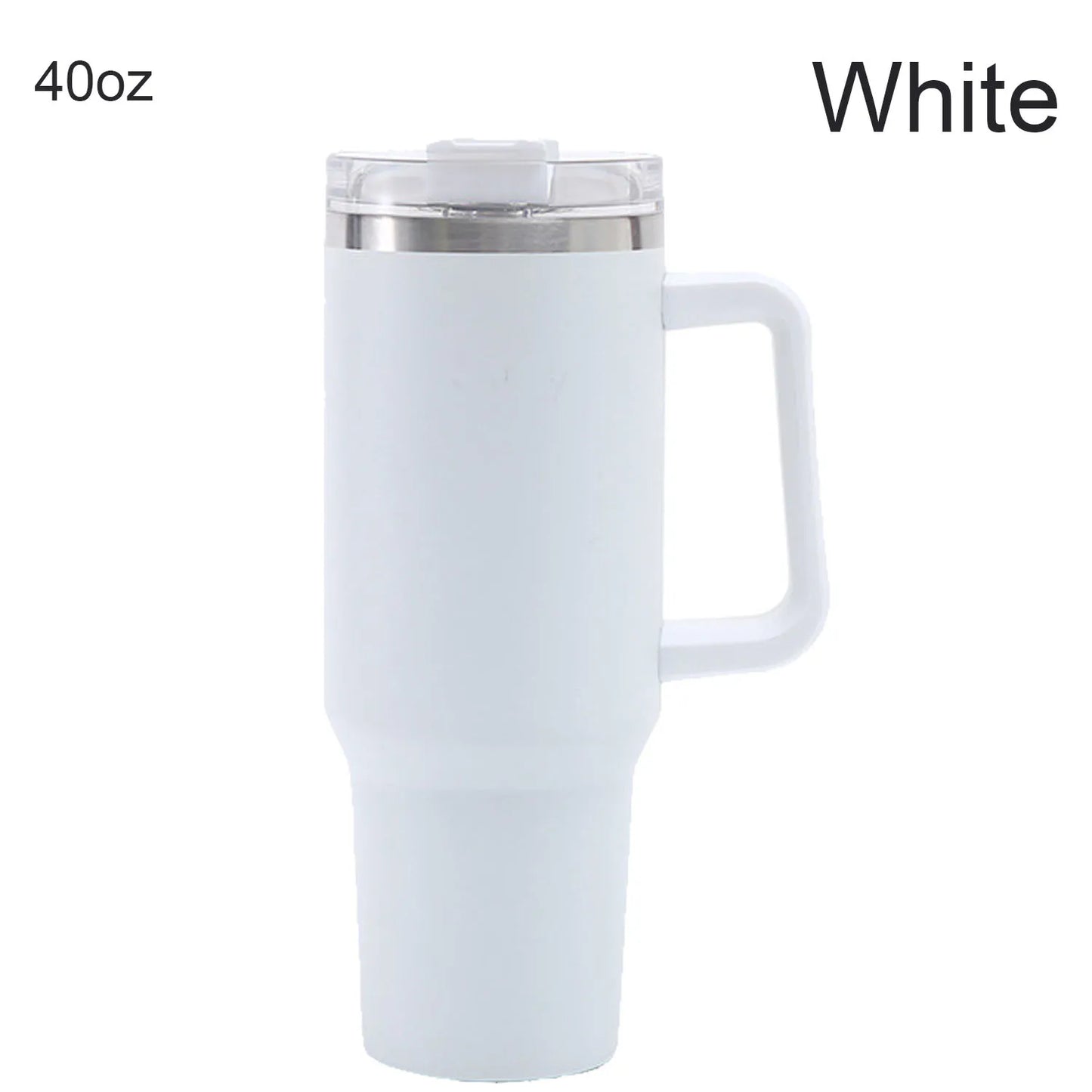 40 Oz Stainless Steel Vacuum Insulated Tumbler With Straw, Suitable for Outdoor Travel, Keeps Cold and Hot Drinks Chilled