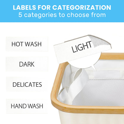 Laundry Basket 100L&160L, Laundry Hamper Slim with Removable and Washable Inner Bag, Laundry Baskets with Handles